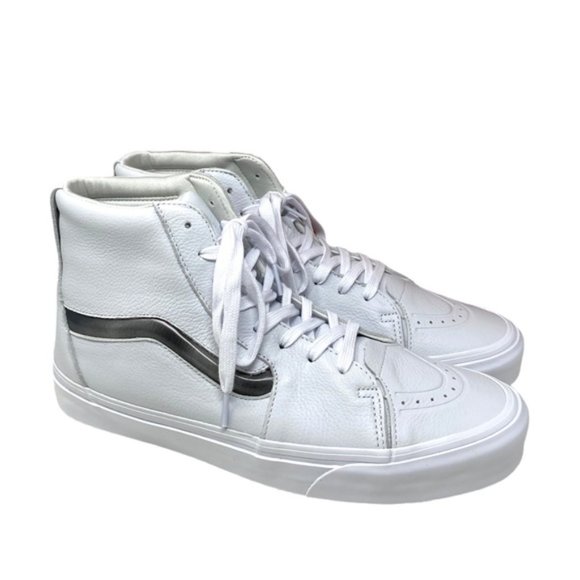 VANS Sk8-Hi XL Shoes Big Mood Leather White Men's Size Skate Casual VN0A5KRYWHT - Picture 11 of 12